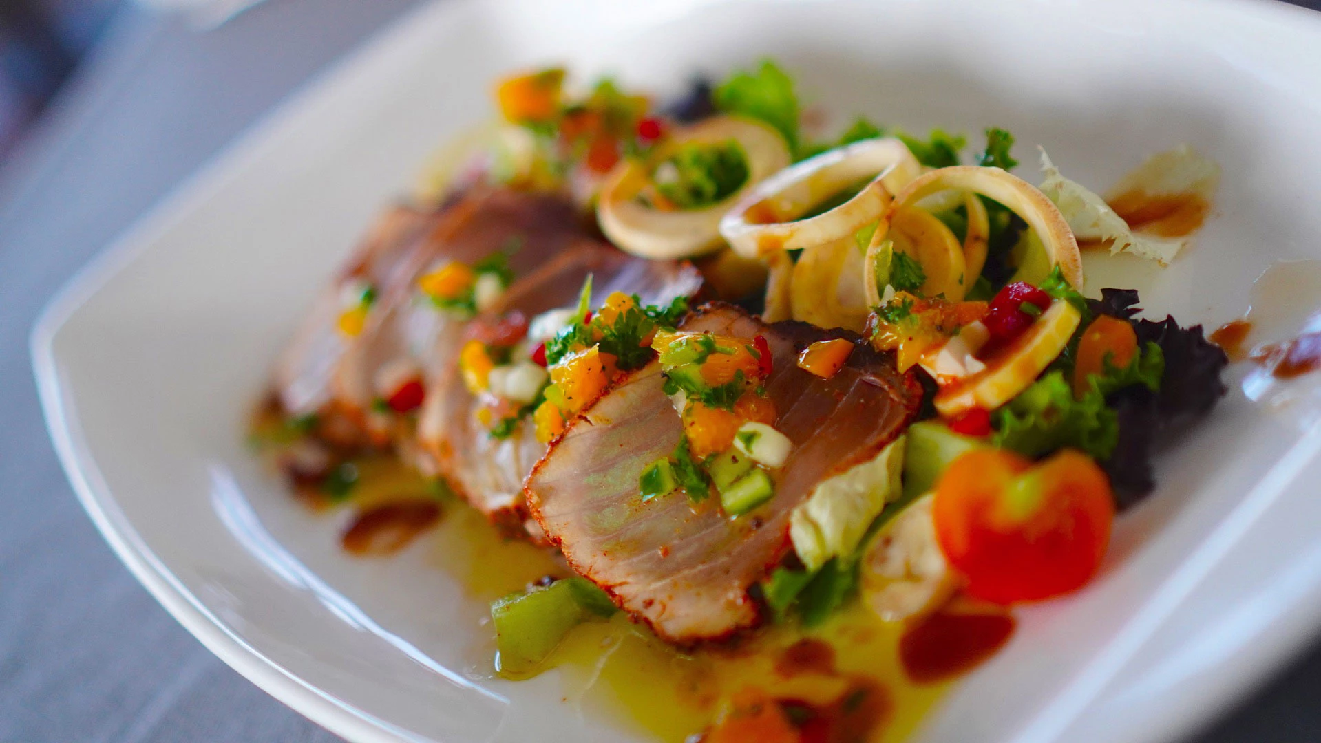 Mauritian and international cuisine at Le Cateau Vert restaurant Mauritius